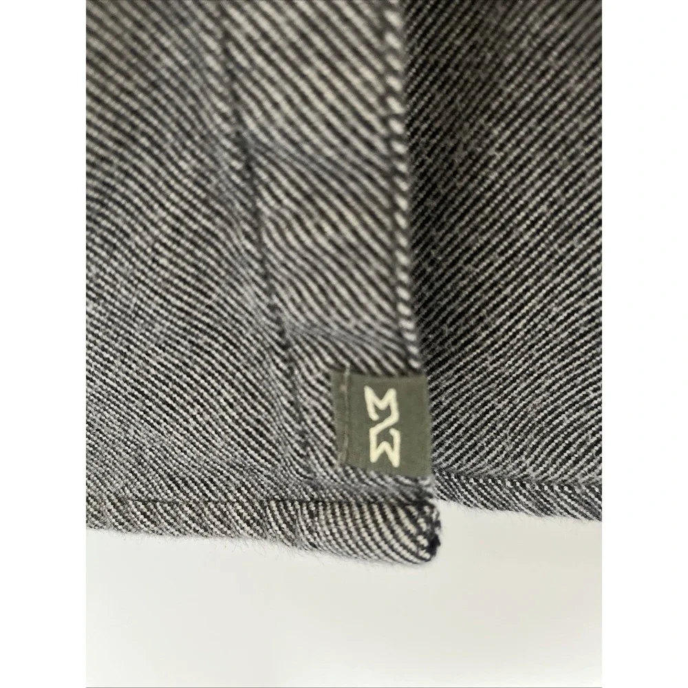 Mutual Weave Striped Grey Button-Up Shirt